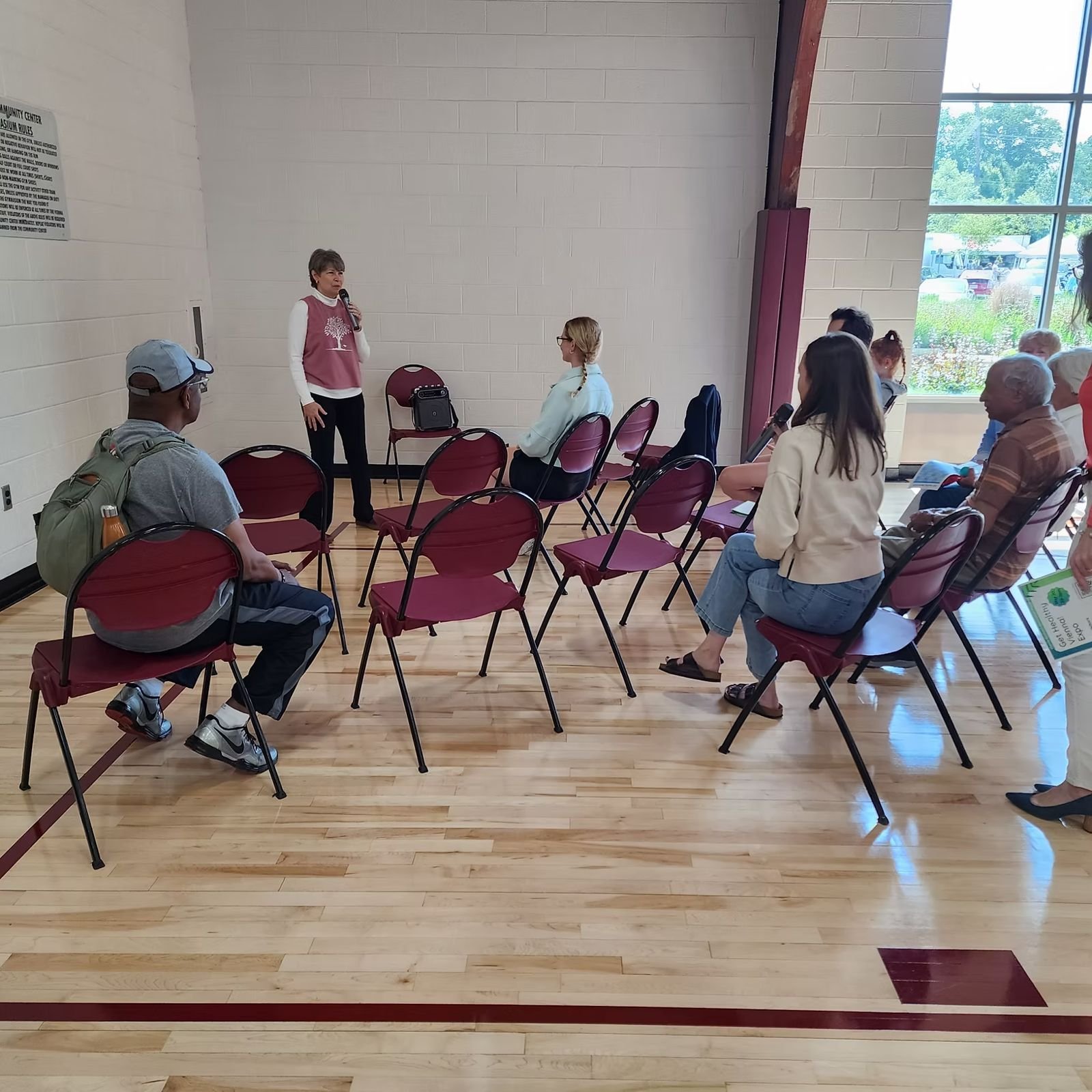 Attendees seated for a Well Talk presentation